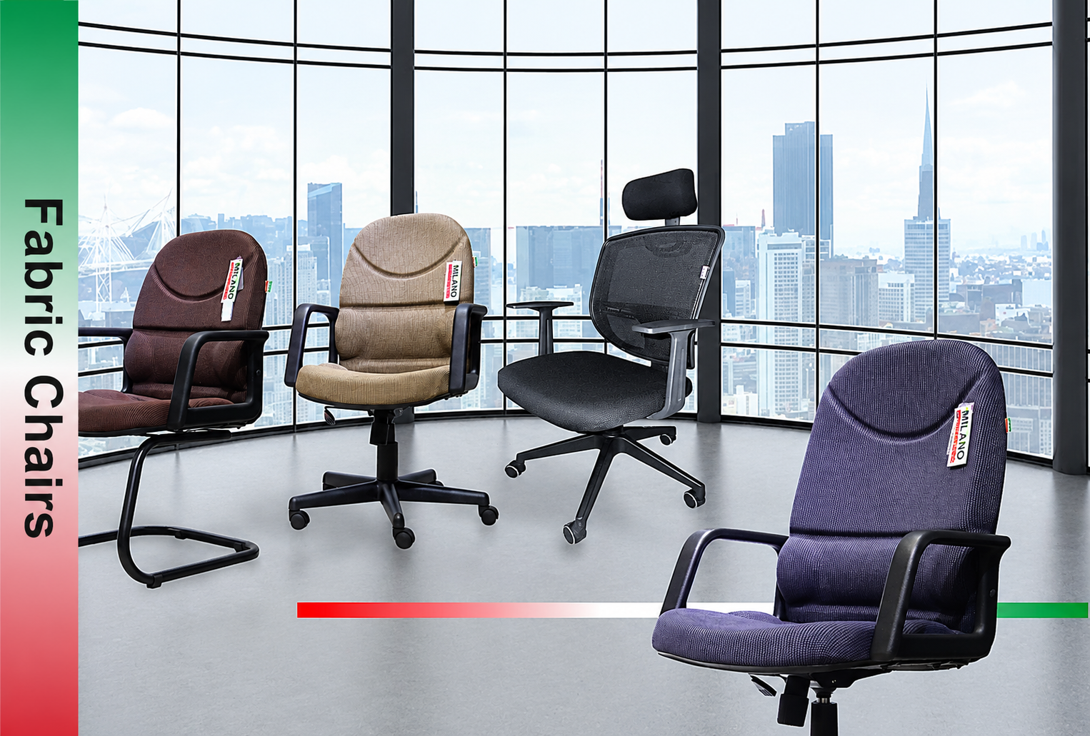 Milano exclusive fabric upholstery